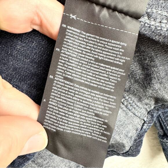 G-Star Raw Hunter 5620 Straight Shirt Lightweight Dark Denim Button Down Size S - Picture 12 of 15